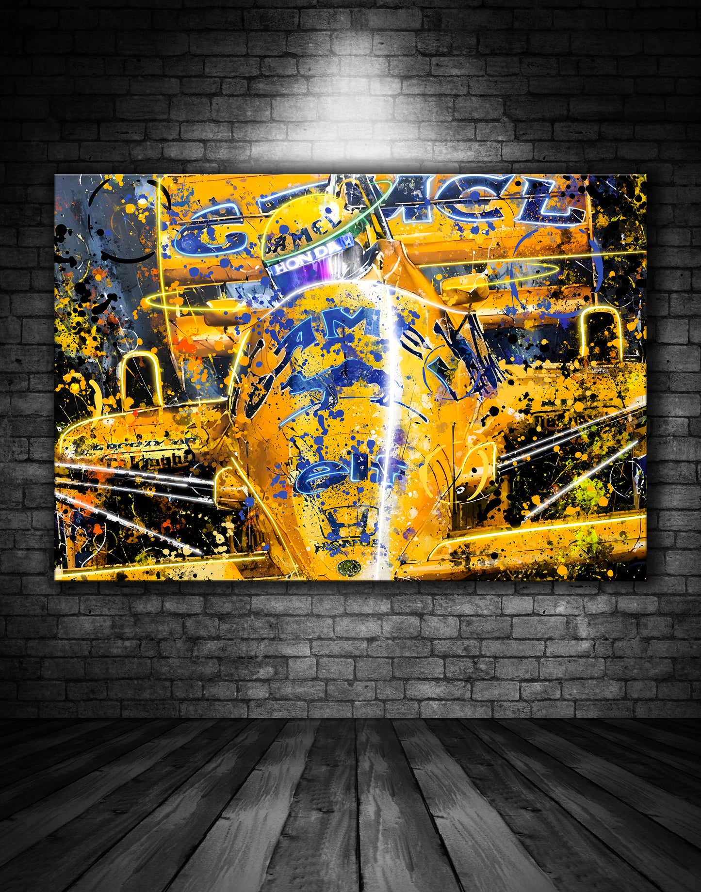 Ayrton SennaCamel Lotus Formula One Graffiti Painting