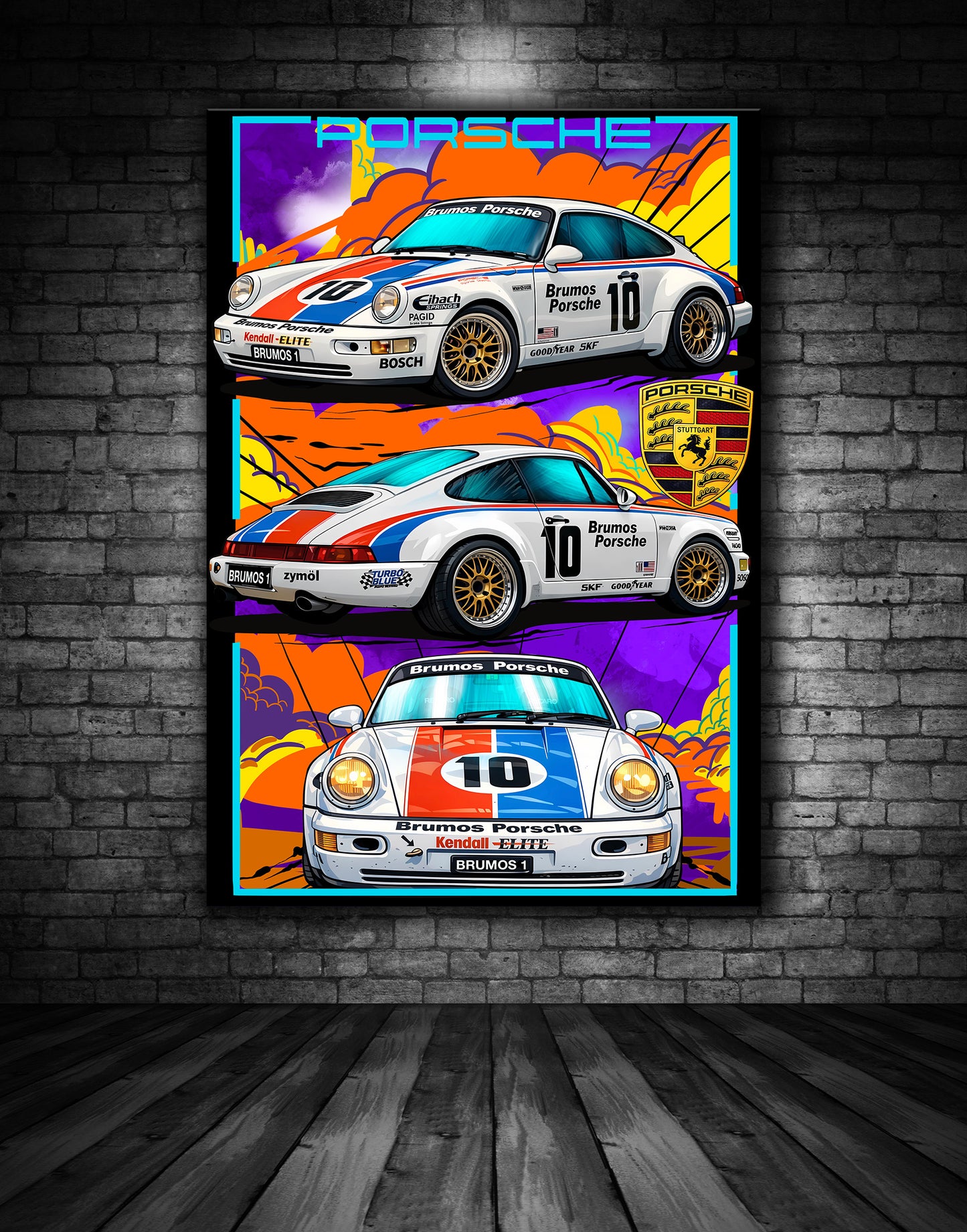 Brumos Porsche 911 RSR Print