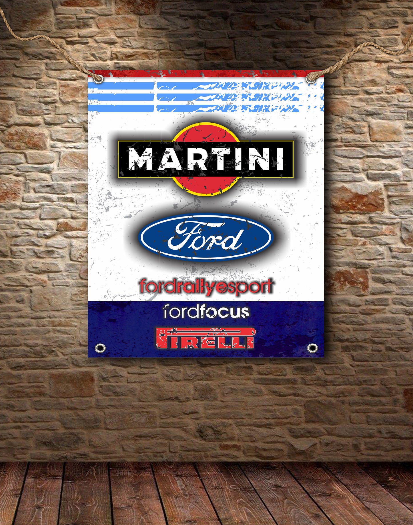 Ford Martini Retro Race Banner