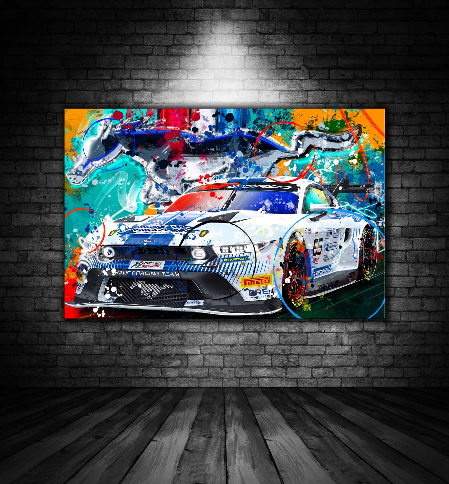 Ford Mustang GT3 Graffiti Painting