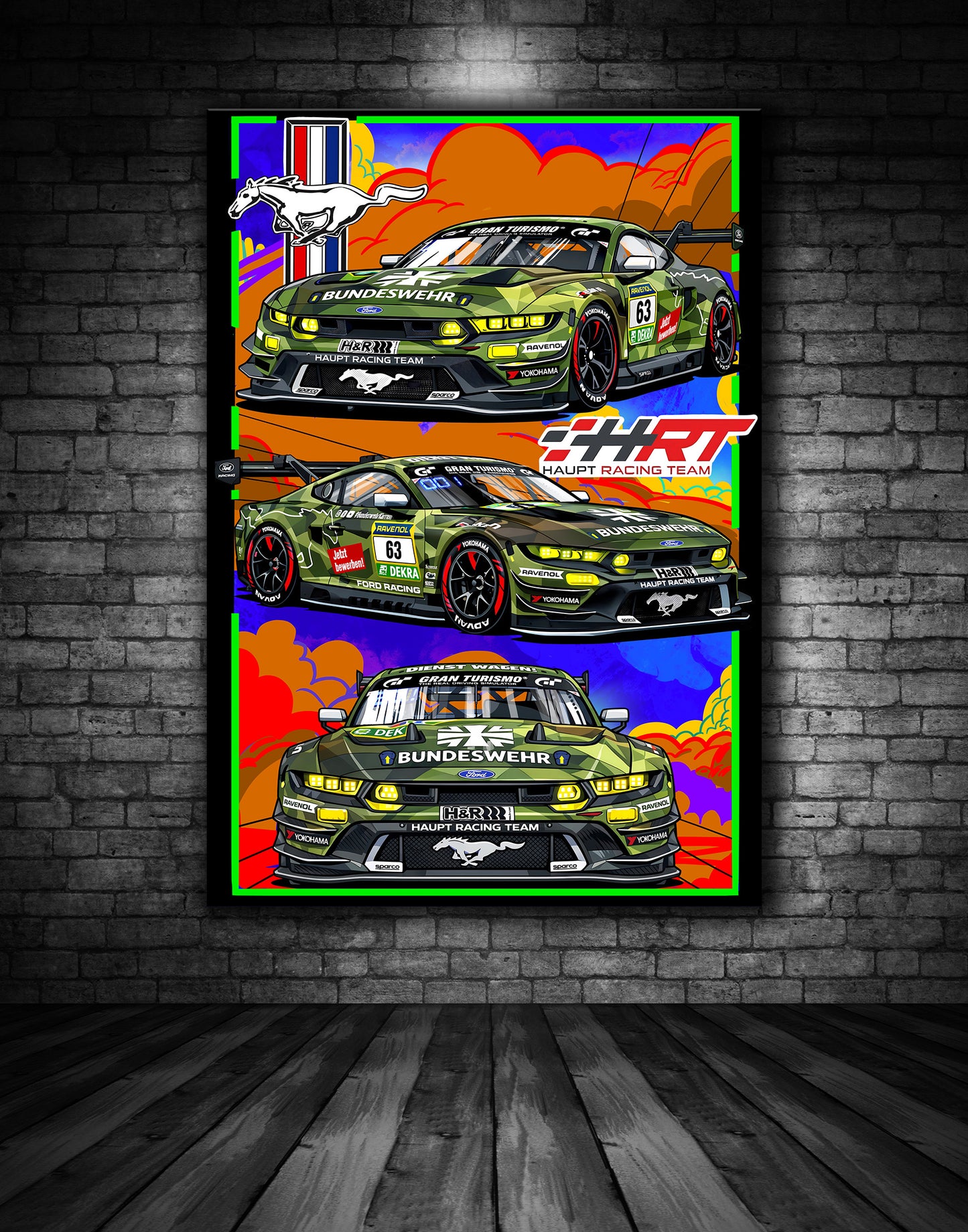 Ford Mustang GT3 HRT Print