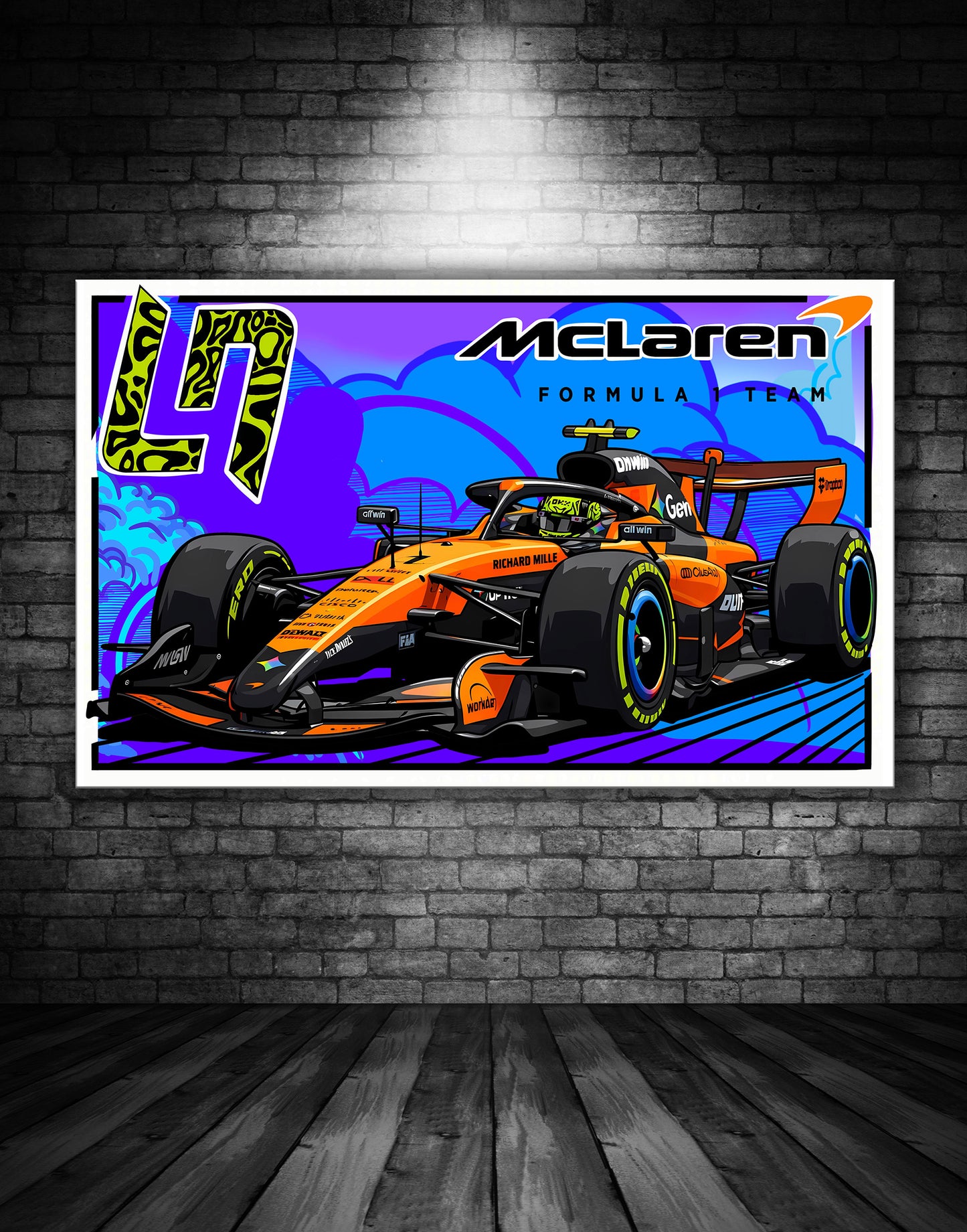 LANDO NORRIS MCLAREN F1 POSTER