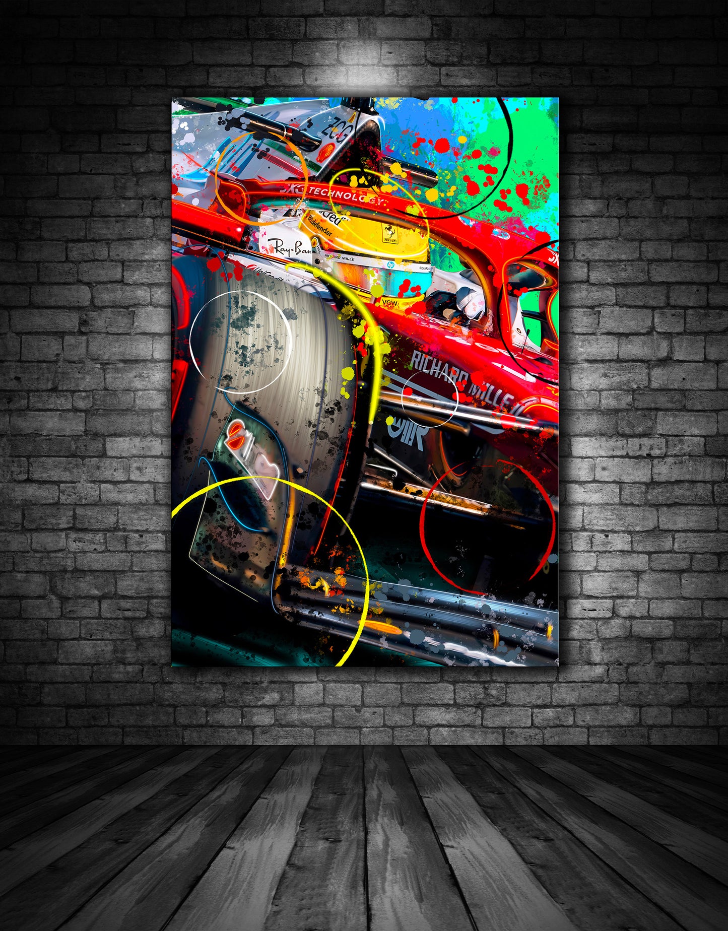LEWIS HAMILTON 2026 FERRARI PAINTING