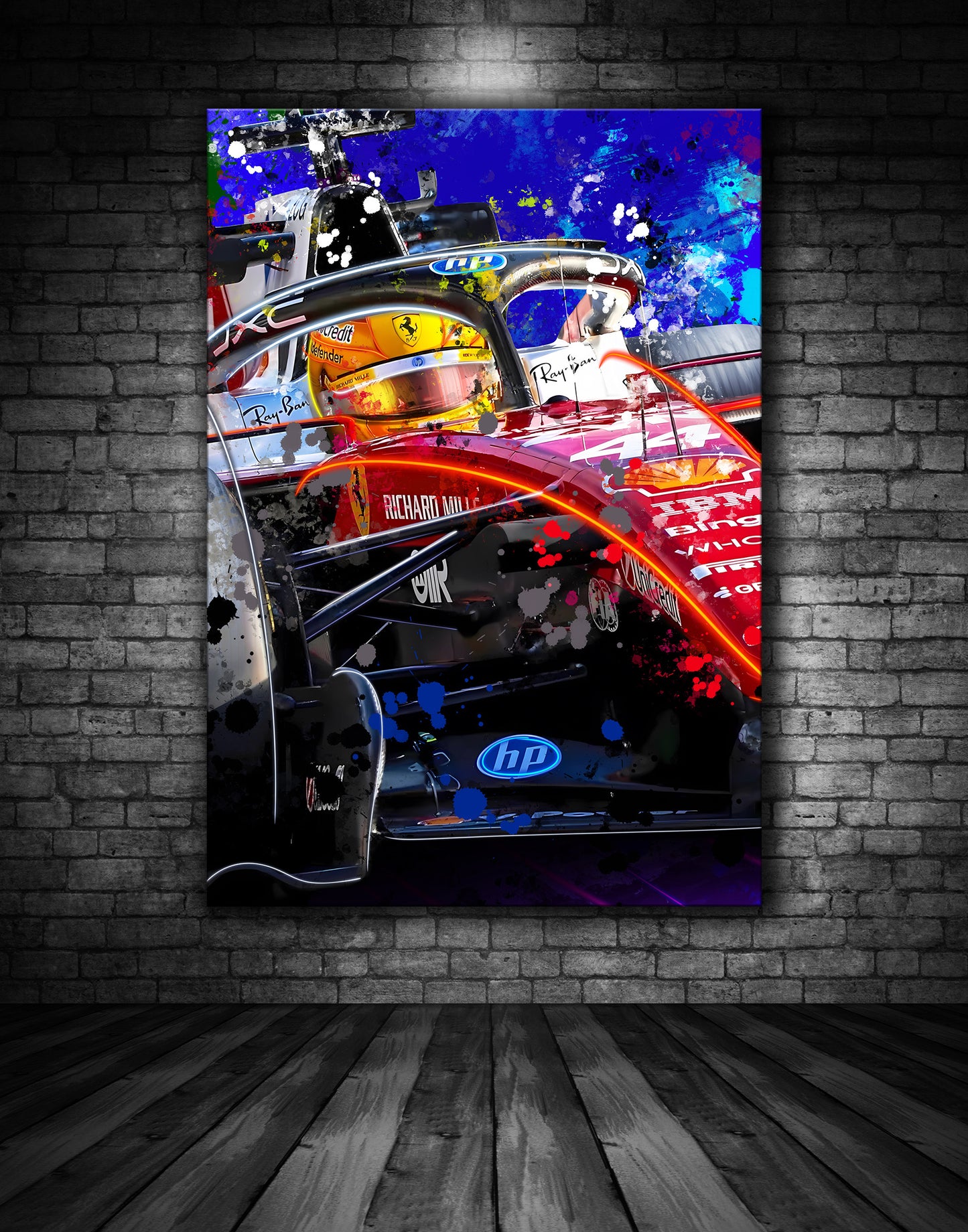 LEWIS HAMILTON FERRARI F1 2026 PAINTING