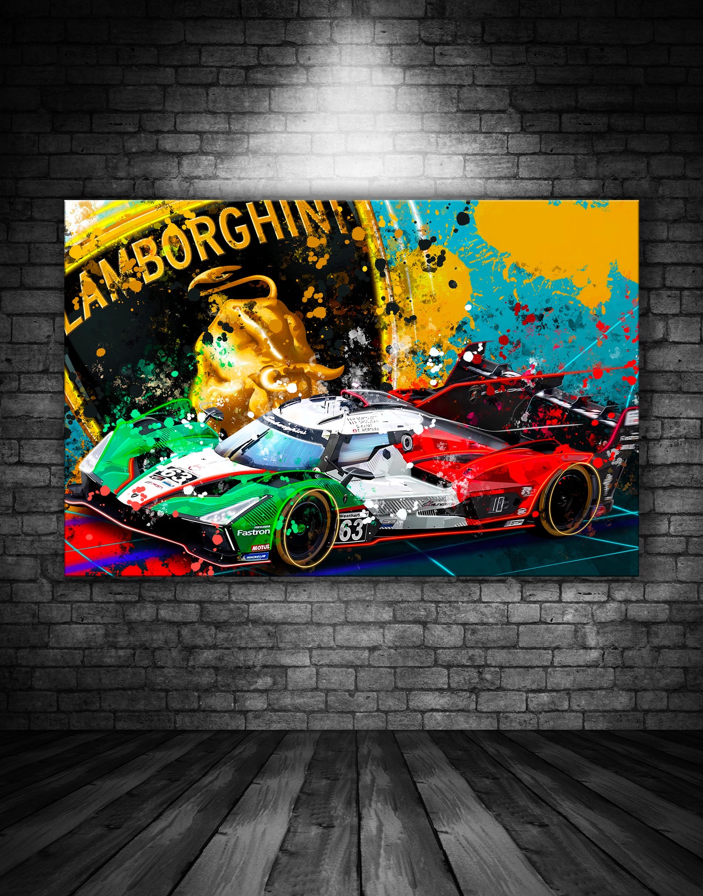 Lamborghini SC63 Hypercar Graffiti Painting