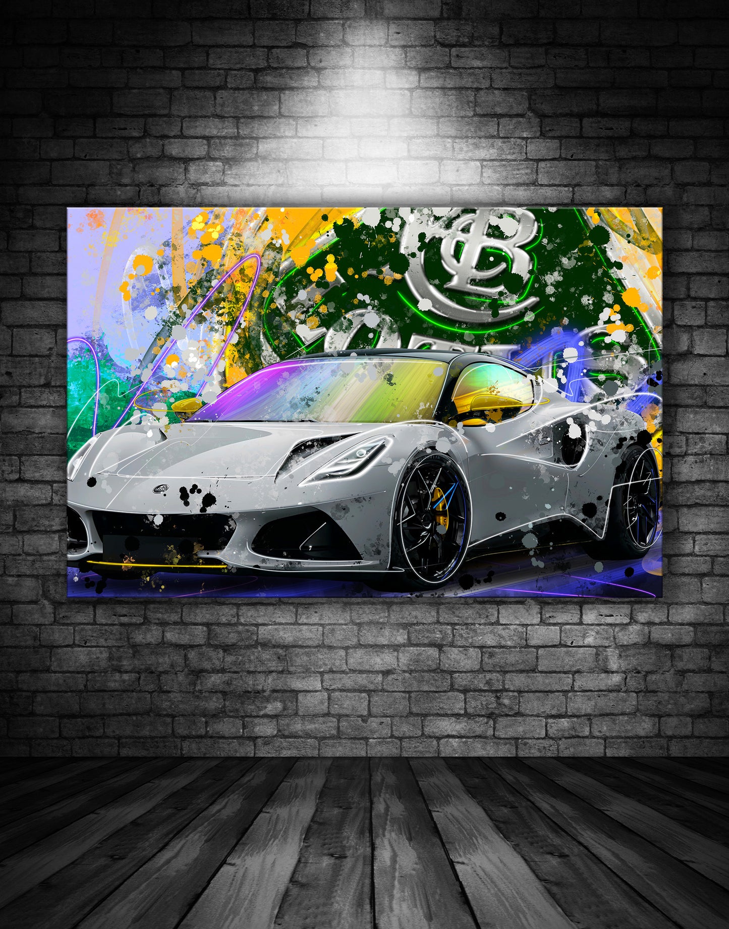 Lotus EVIJA Supercar Graffiti Painting