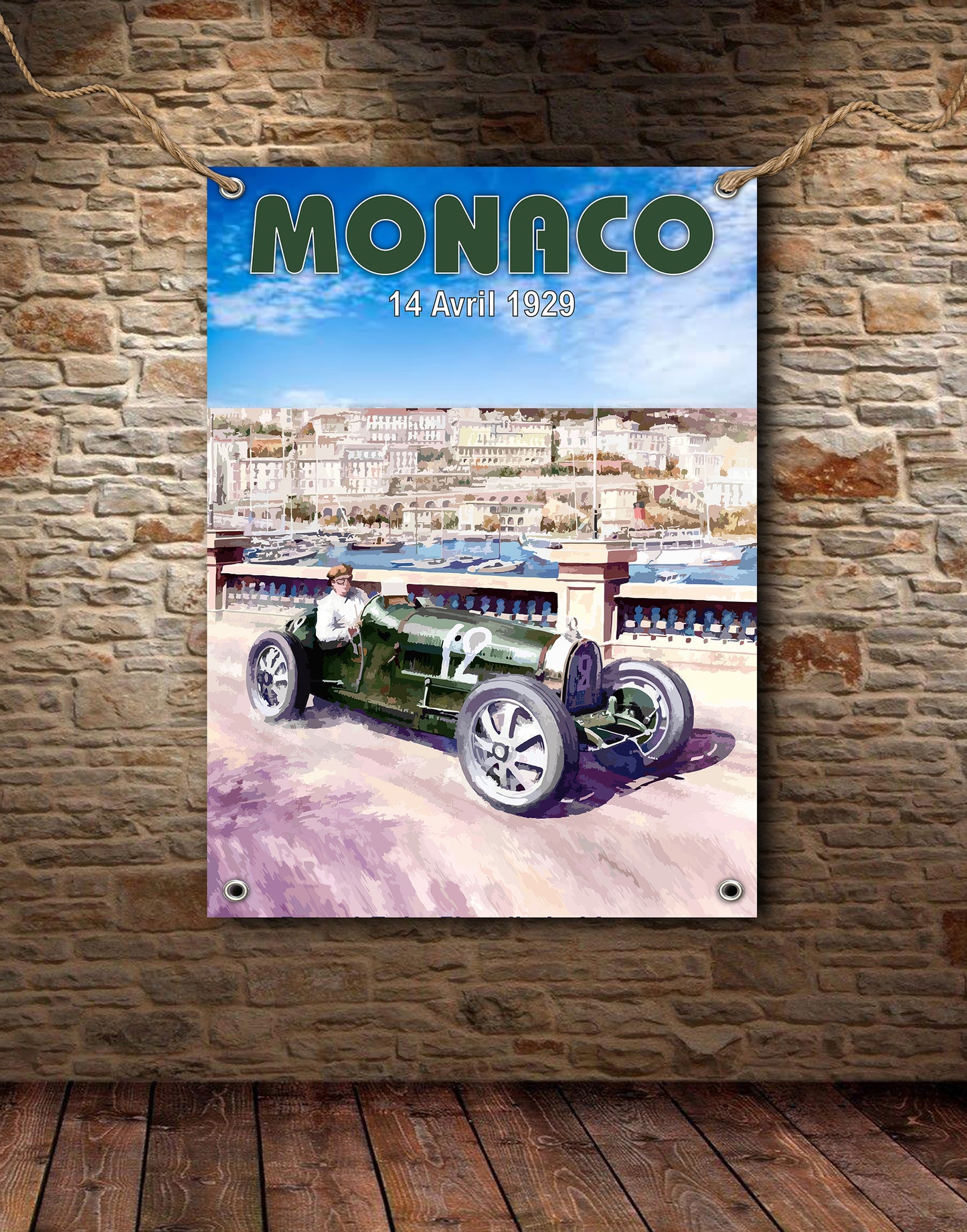 Monaco 1929 Race Banner