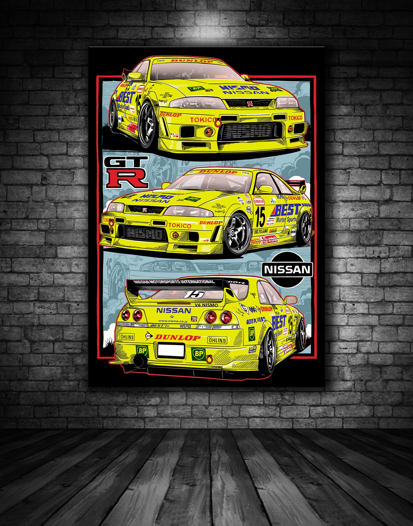 Nissan GTR Japanese Supercar Print