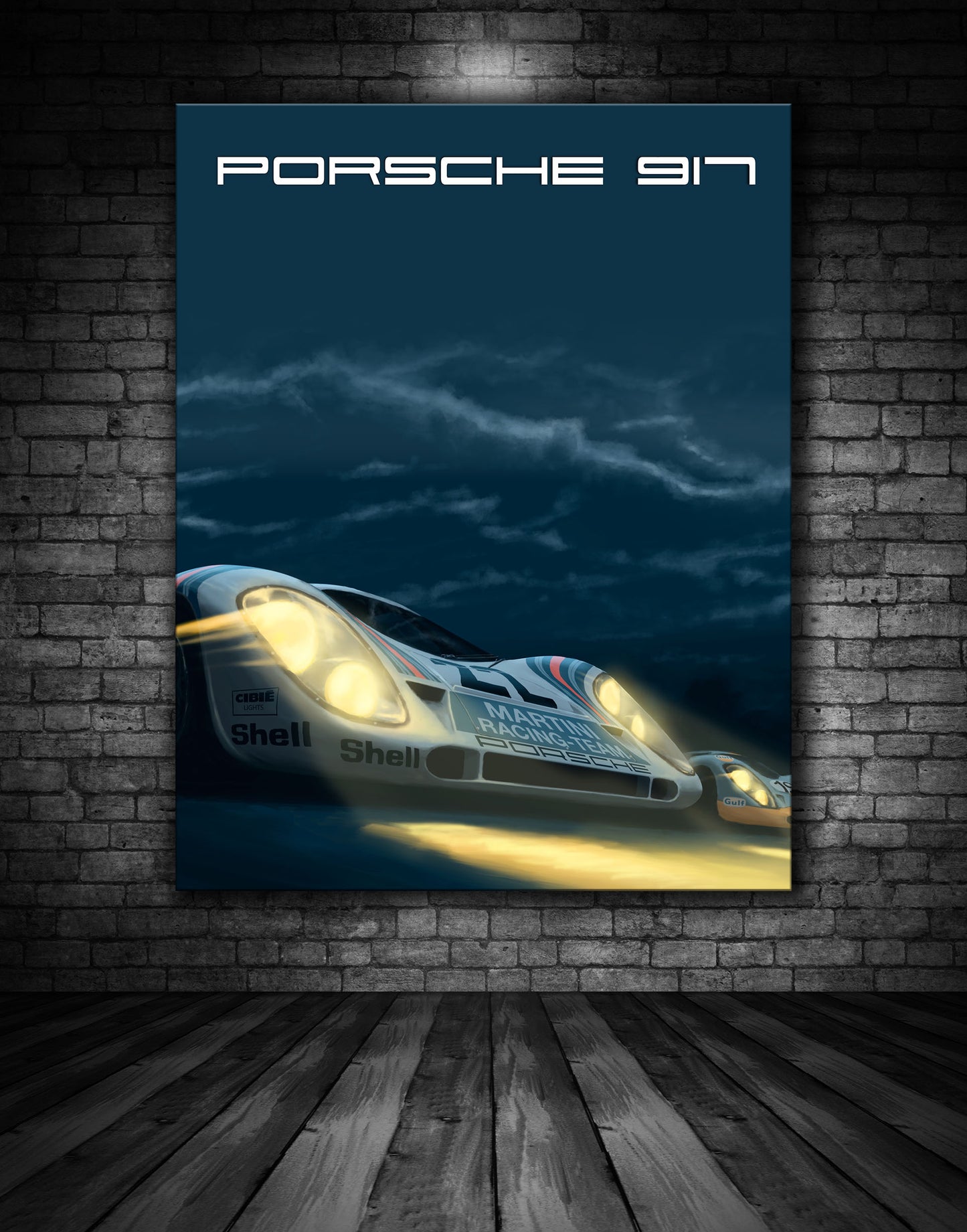 Porsche 917 Martini #22 Vintage Poster