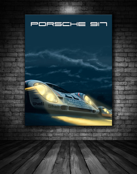 Porsche 917 Martini #22 Vintage Poster