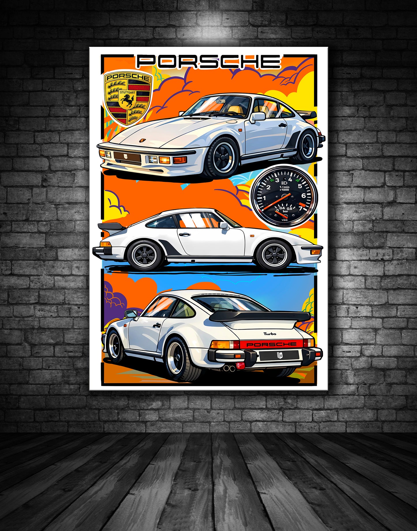Porsche 930 Slantnose Print