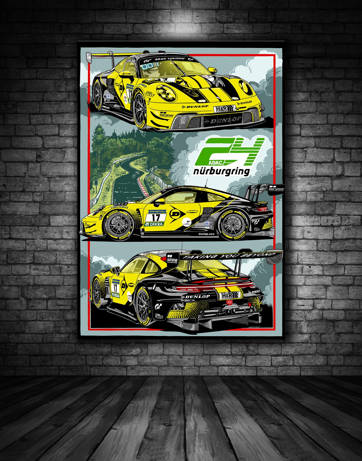 Porsche GT3 RS Dunlop NLS2 Print