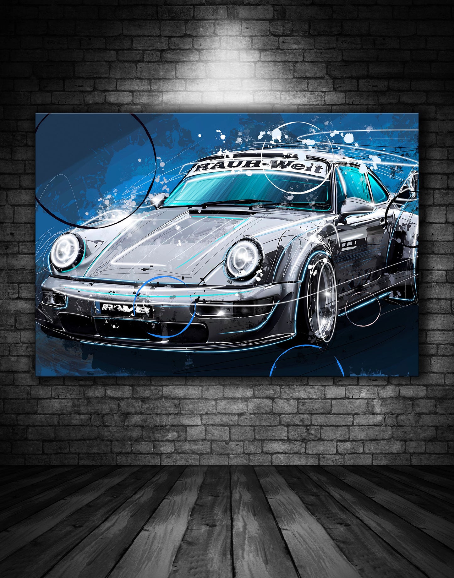 Porsche RWB Graffiti Painting