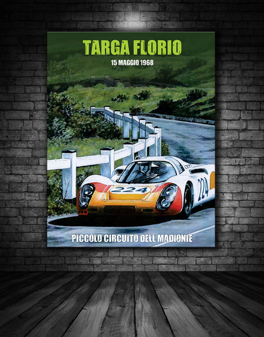 Targa Florio 1968 Vintage Poster