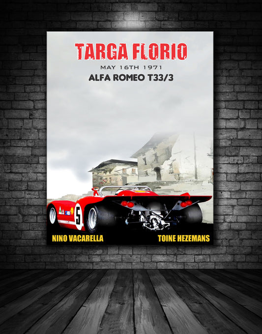 Targa Florio 1971 Vintage Poster