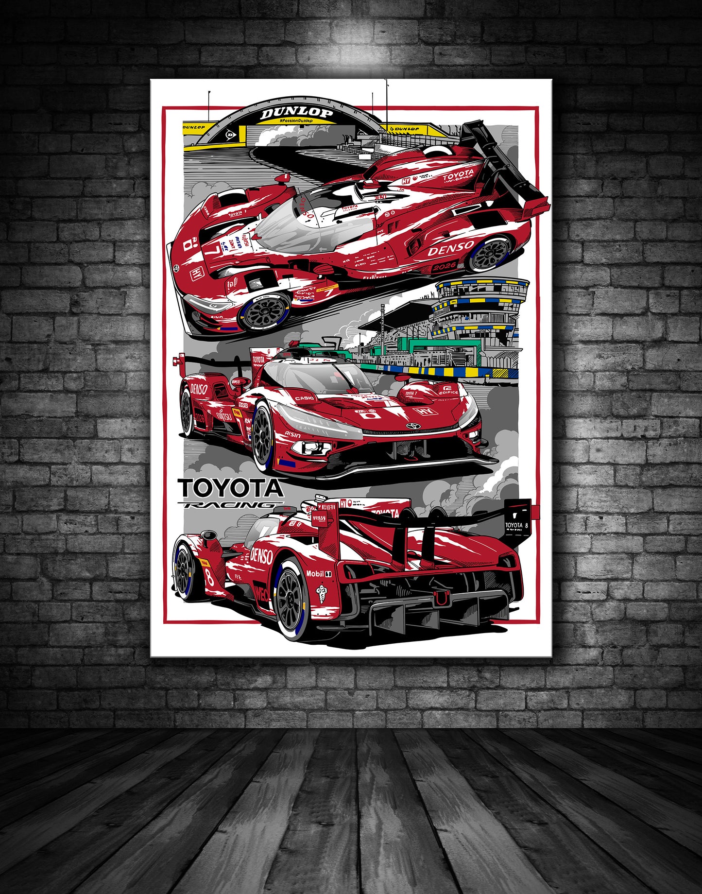 Toyota TR010 Hypercar White Edition Print