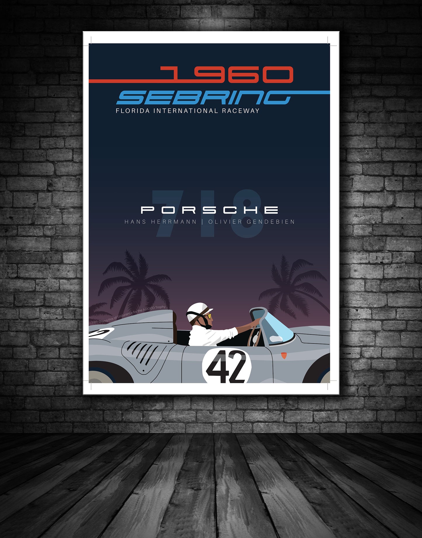 1969 Sebring Porsche Poster