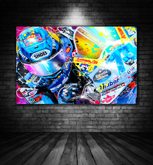 ALEX MARQUEZ 73 GRESSINI MOTO GP PAINTING