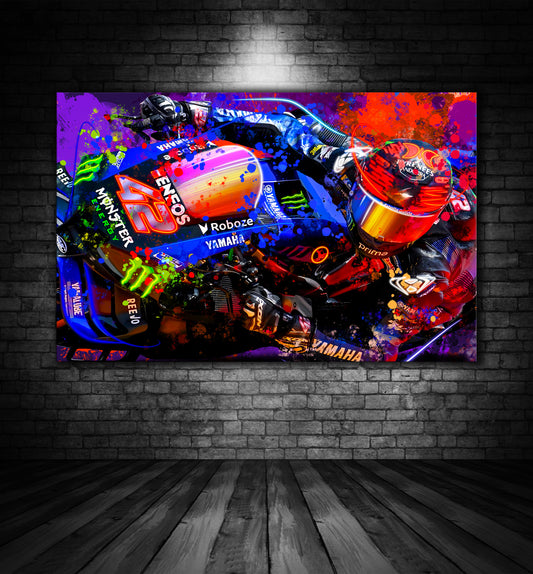 ALEX RINS MONSTER YAMAHA MOTO GP PAINTING