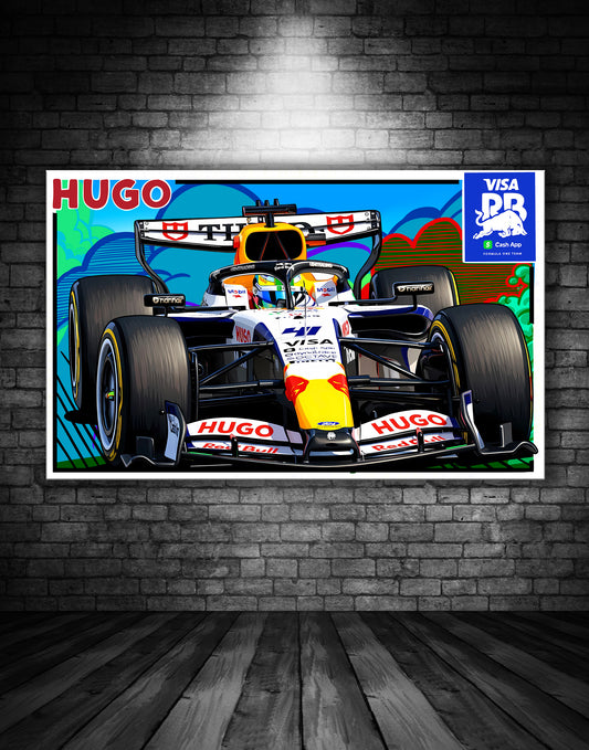 ARVID LINDBLAD RACING BULLS F1 POSTER