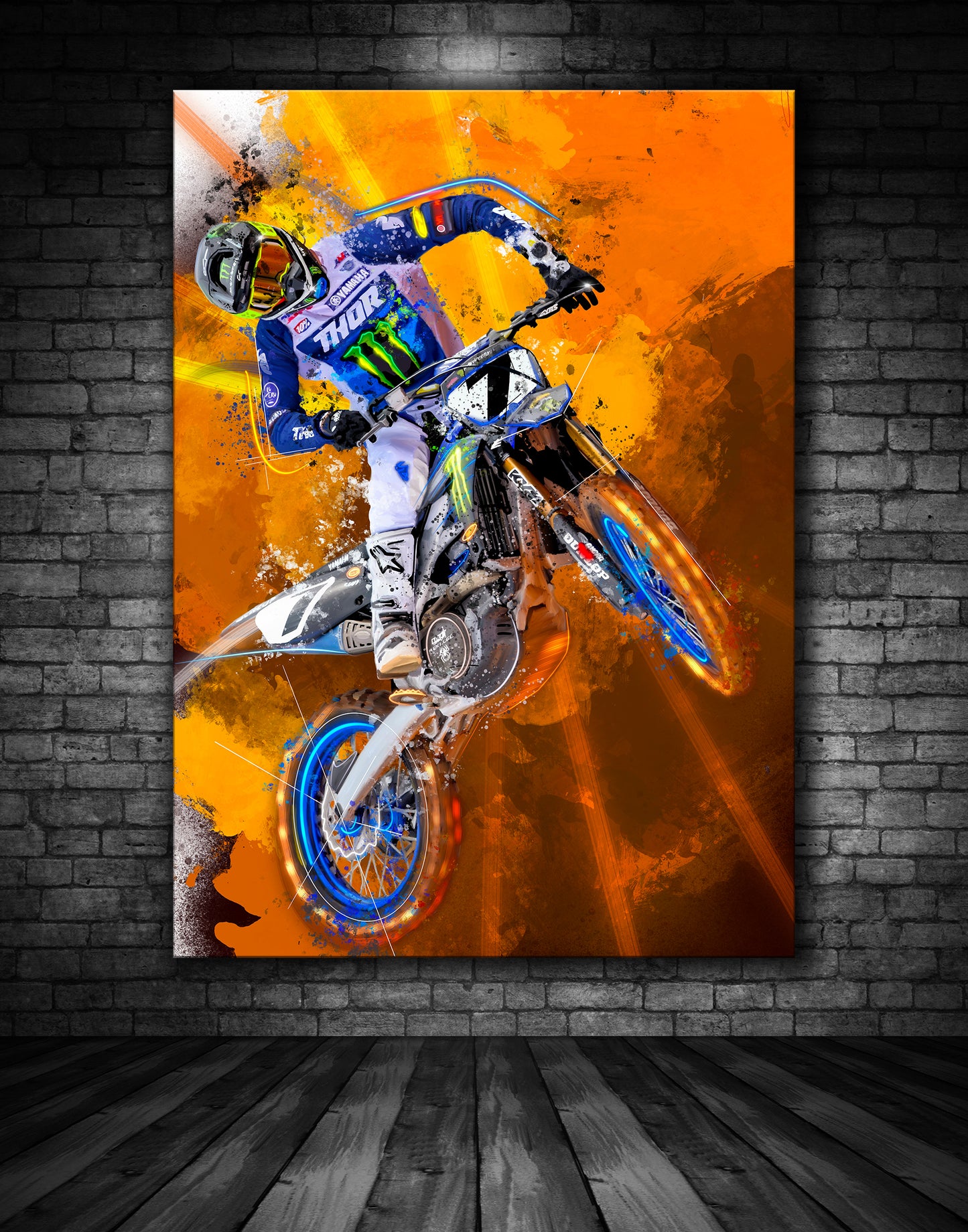 Aaron Plessinger Yamaha MX Graffiti Painting