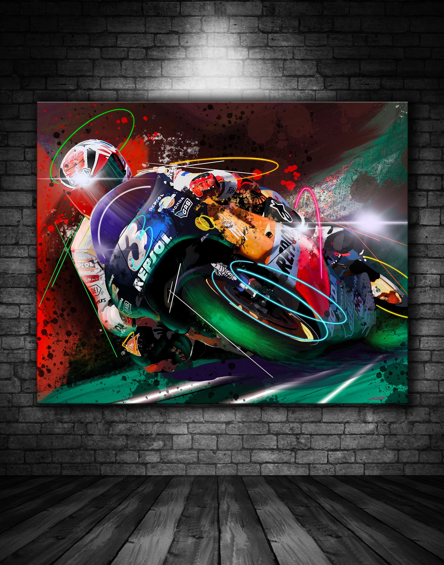 Alex Criville HRC Repsol Honda Graffiti Painting