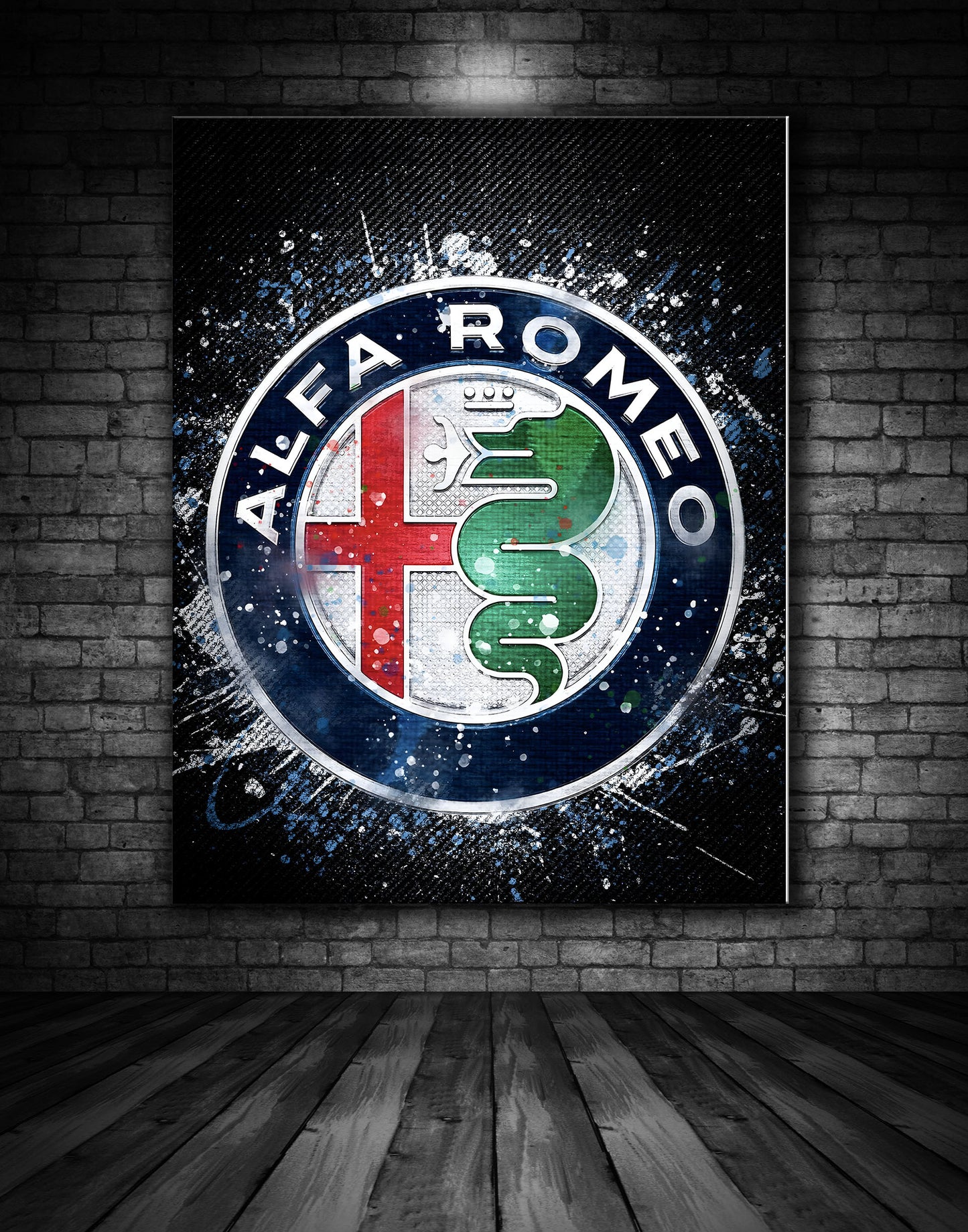 Alfa Romeo Logo Graffiti Painting