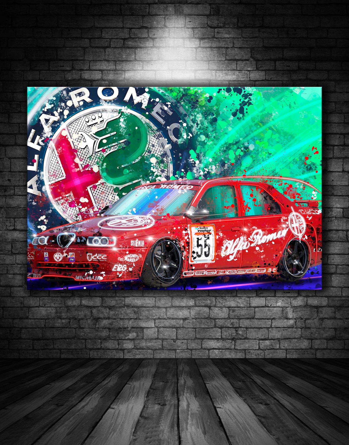 Alfa Romeo Touring Car Graffiti Painting