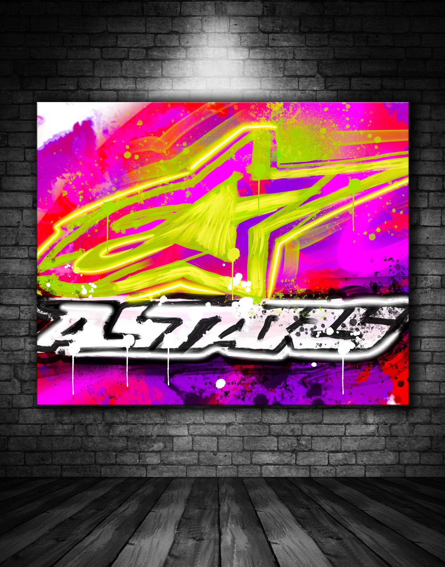 Astars Alpinestars Street Art Graffiti Painting