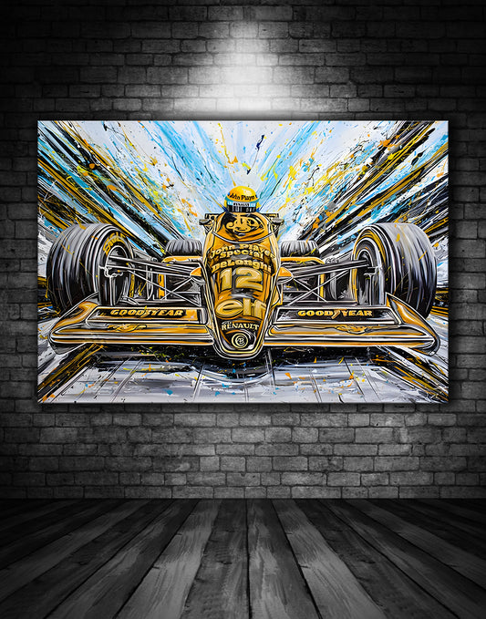 Ayrton Senna JPS Lotus Graffiti Painting