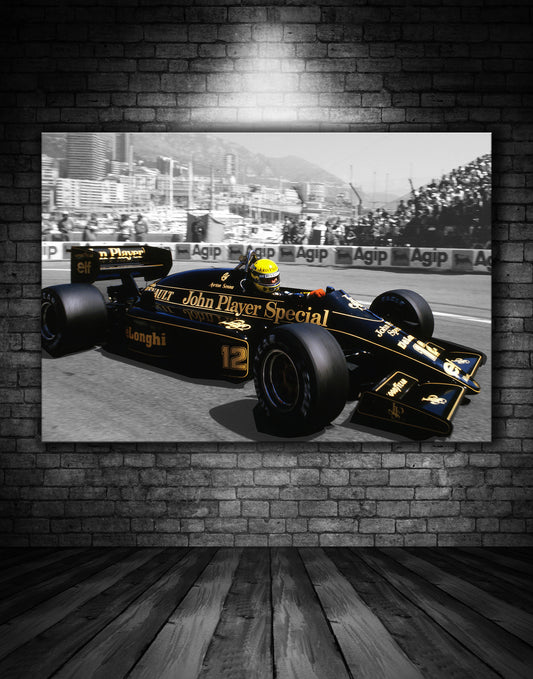 Ayrton Senna JPS Lotus Renault Monaco