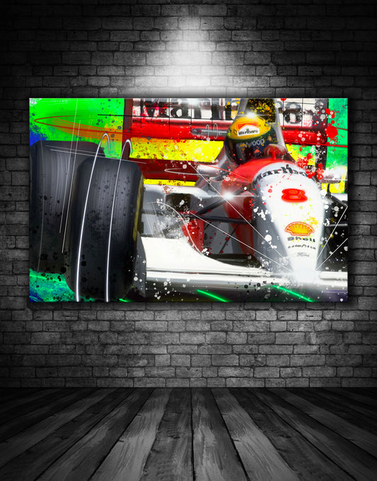 Ayrton Senna Mclaren MP4 Graffiti Painting