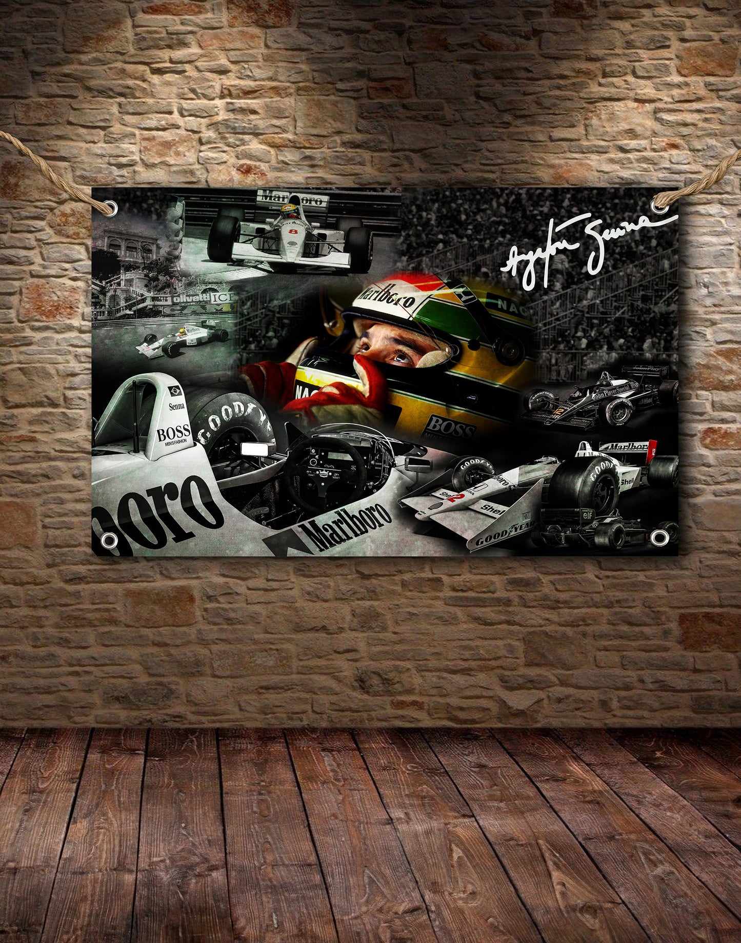 Ayrton Senna Montage Banner