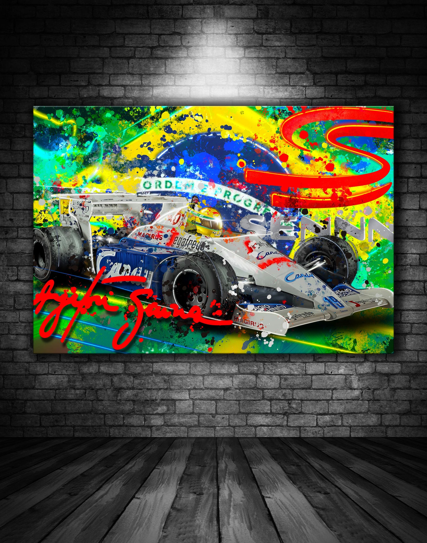 Ayrton Senna Toleman 1984 Graffiti Painting