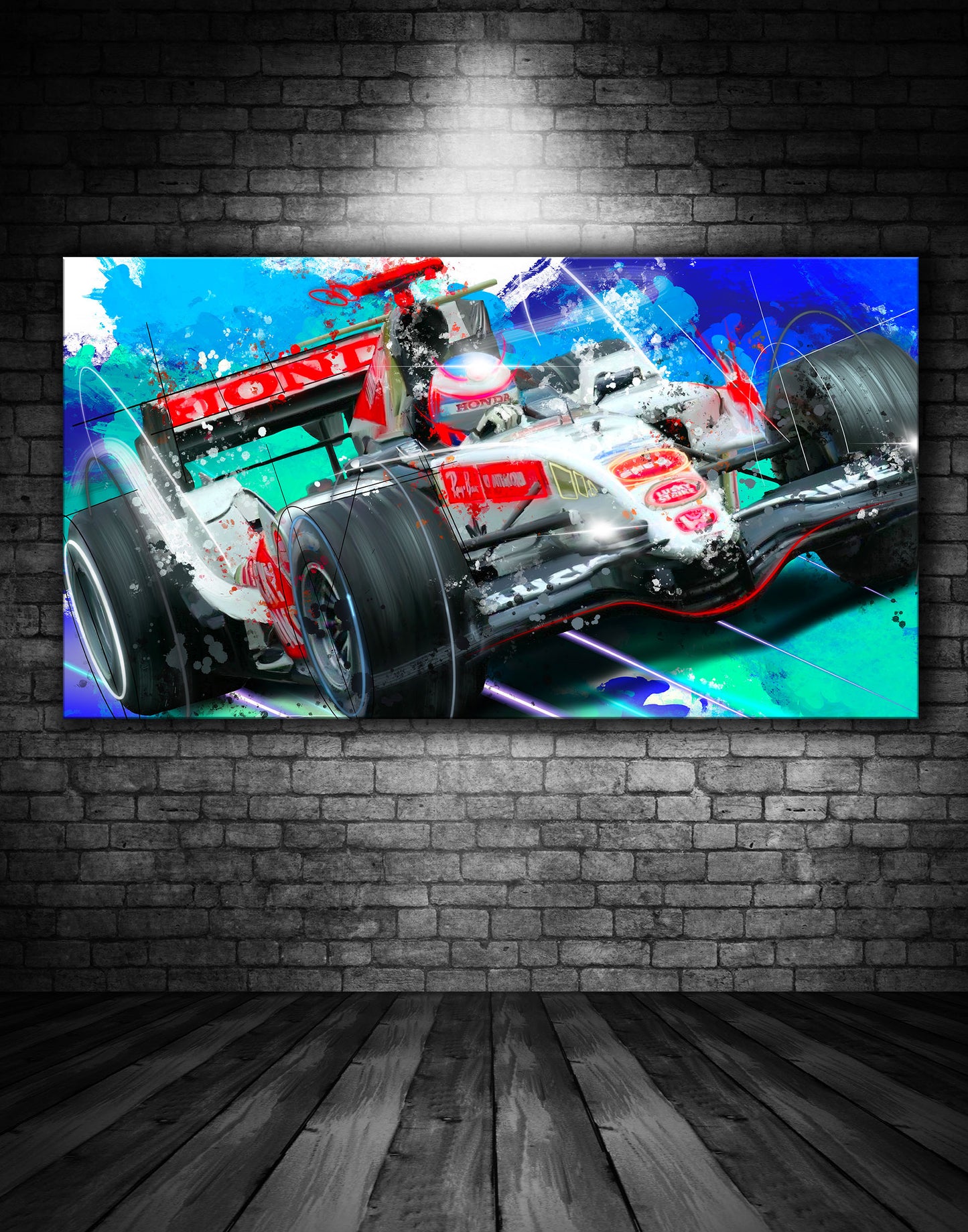 BAR OO7 Jenson Button F1 Graffiti Painting