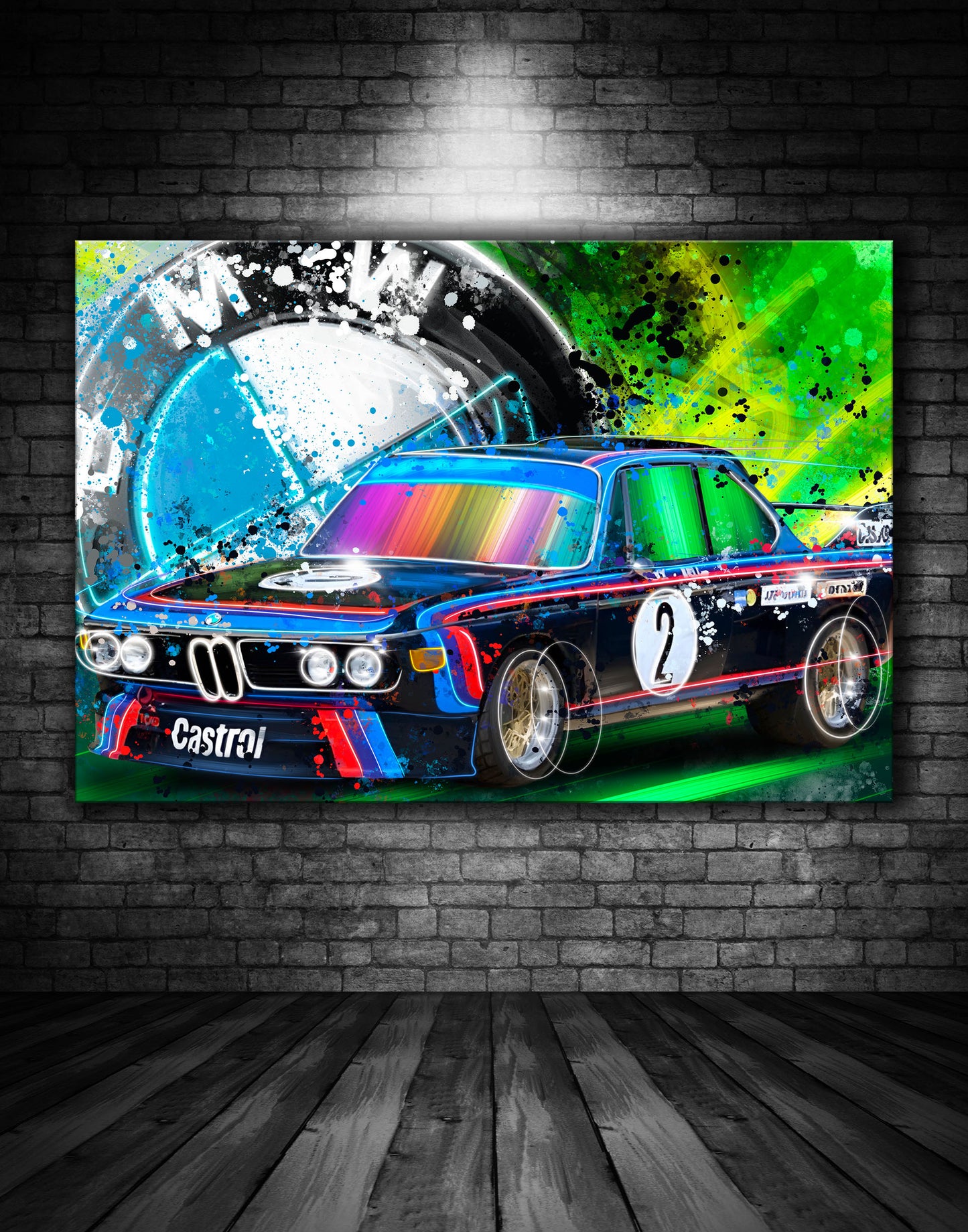 BMW 2002 Race Car Graffiti Painting