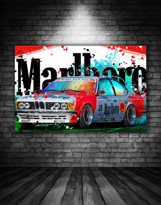 BMW 635 CSI Marlboro Graffiti Painting