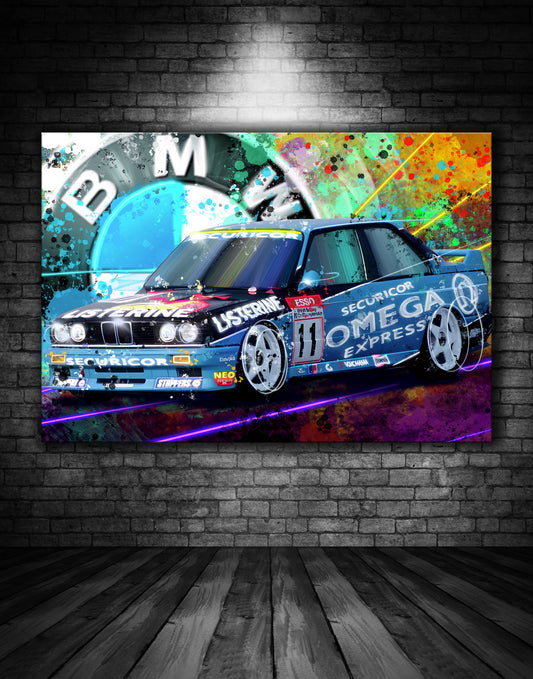 BMW E30 BTCC Touring Car Graffiti Painting