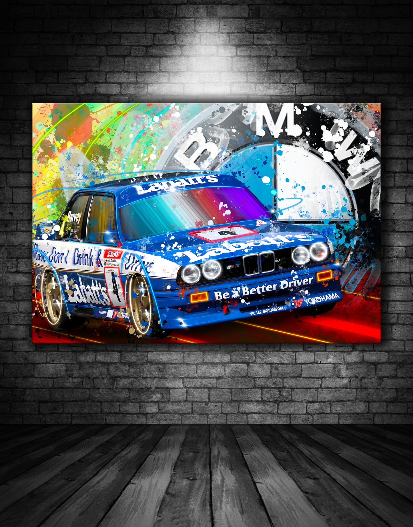 BMW E30 BTCC Touring Car Graffiti Painting (2)