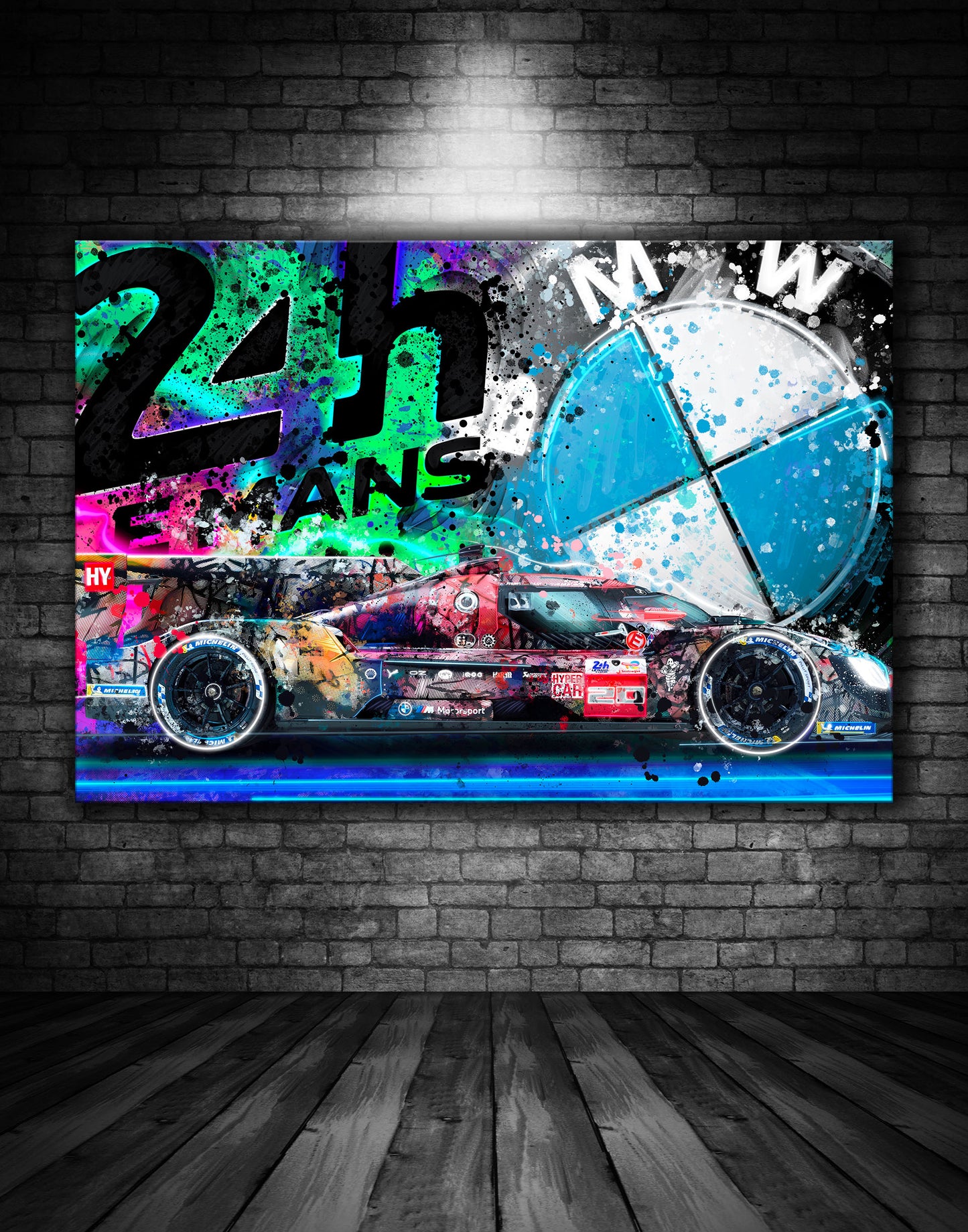 BMW Hypercar Le Mans Graffiti Painting