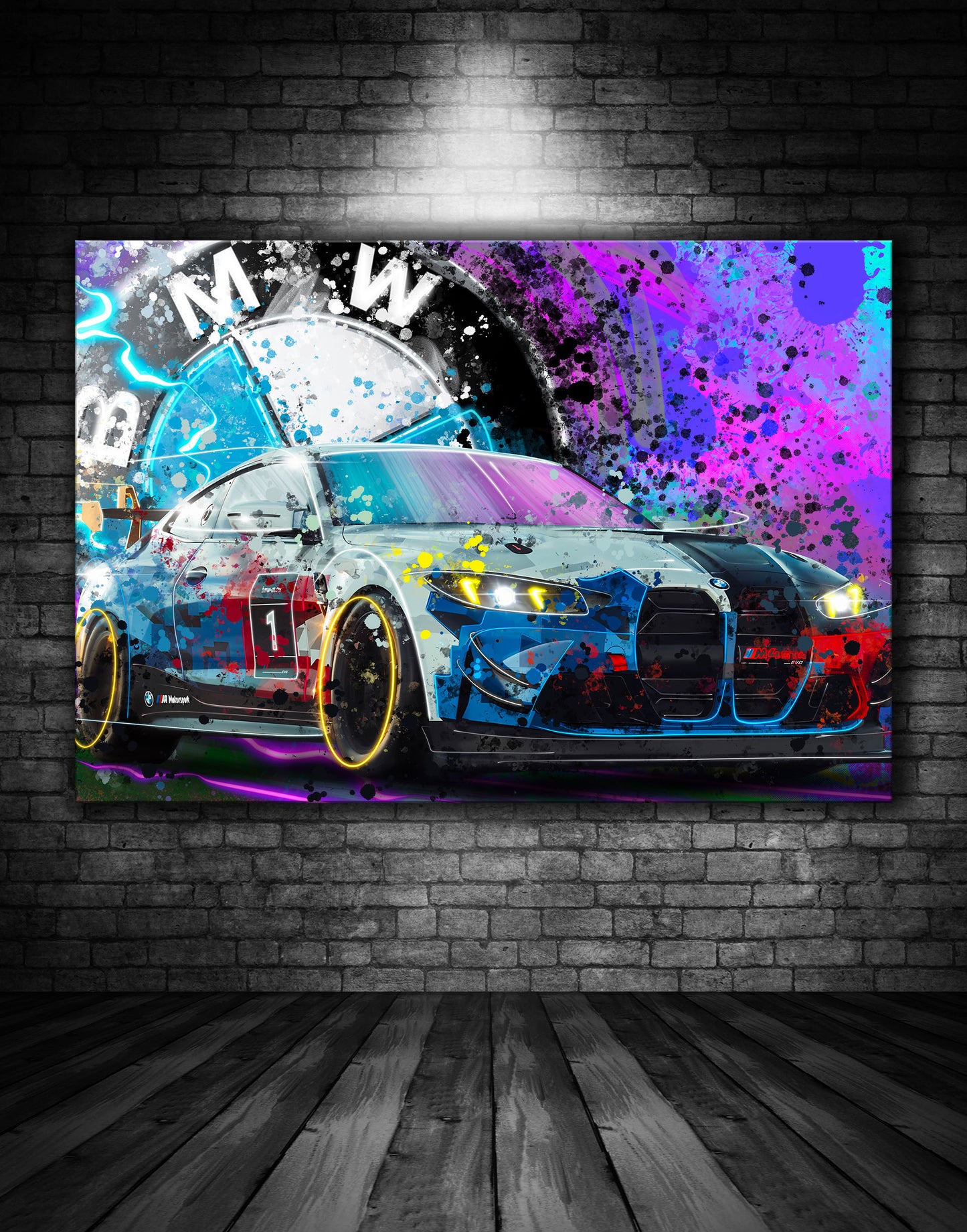 BMW M4 GT3 Graffiti Painting