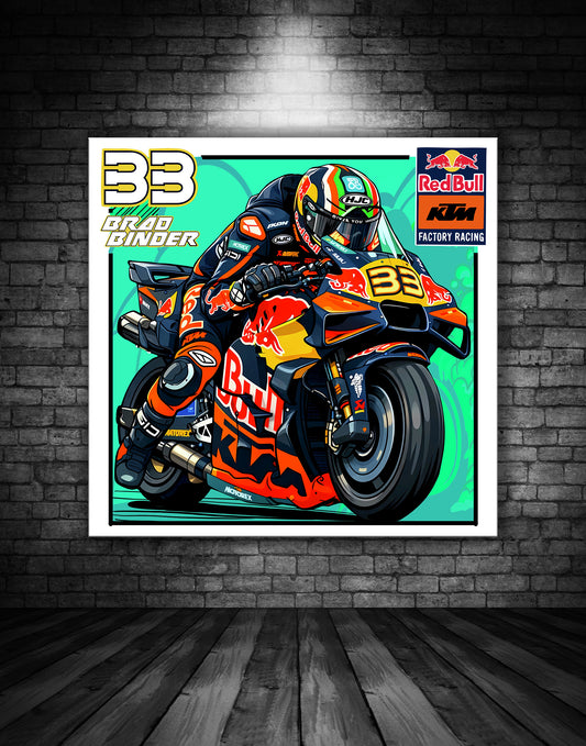 BRAD BINDER KTM MOTO GP POSTER