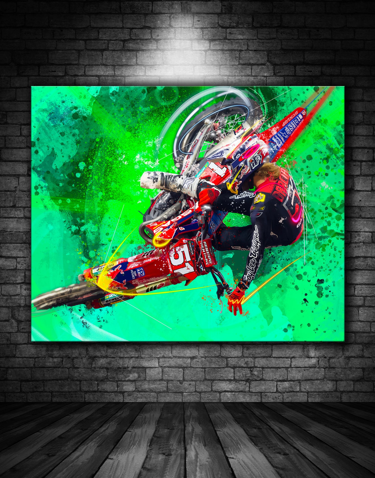 Bam Bam Justin Barcia MX Graffiti Painting