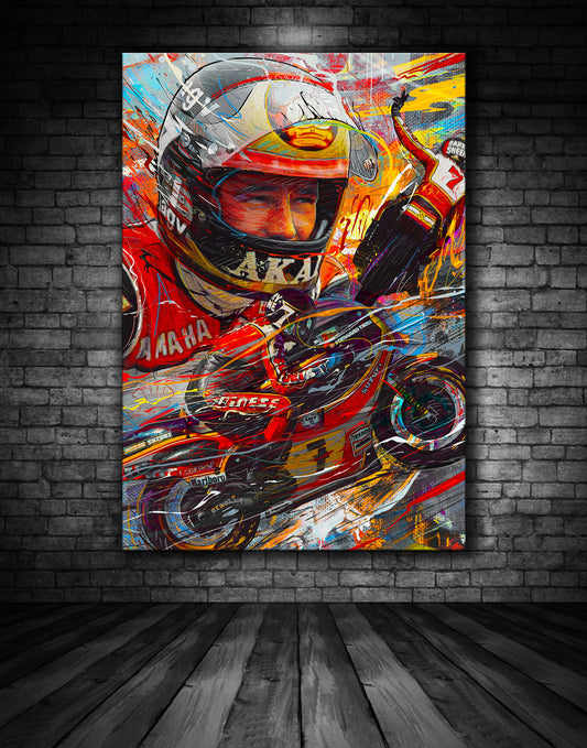 Barry Sheene The Legend Lives On Graffiti Painting