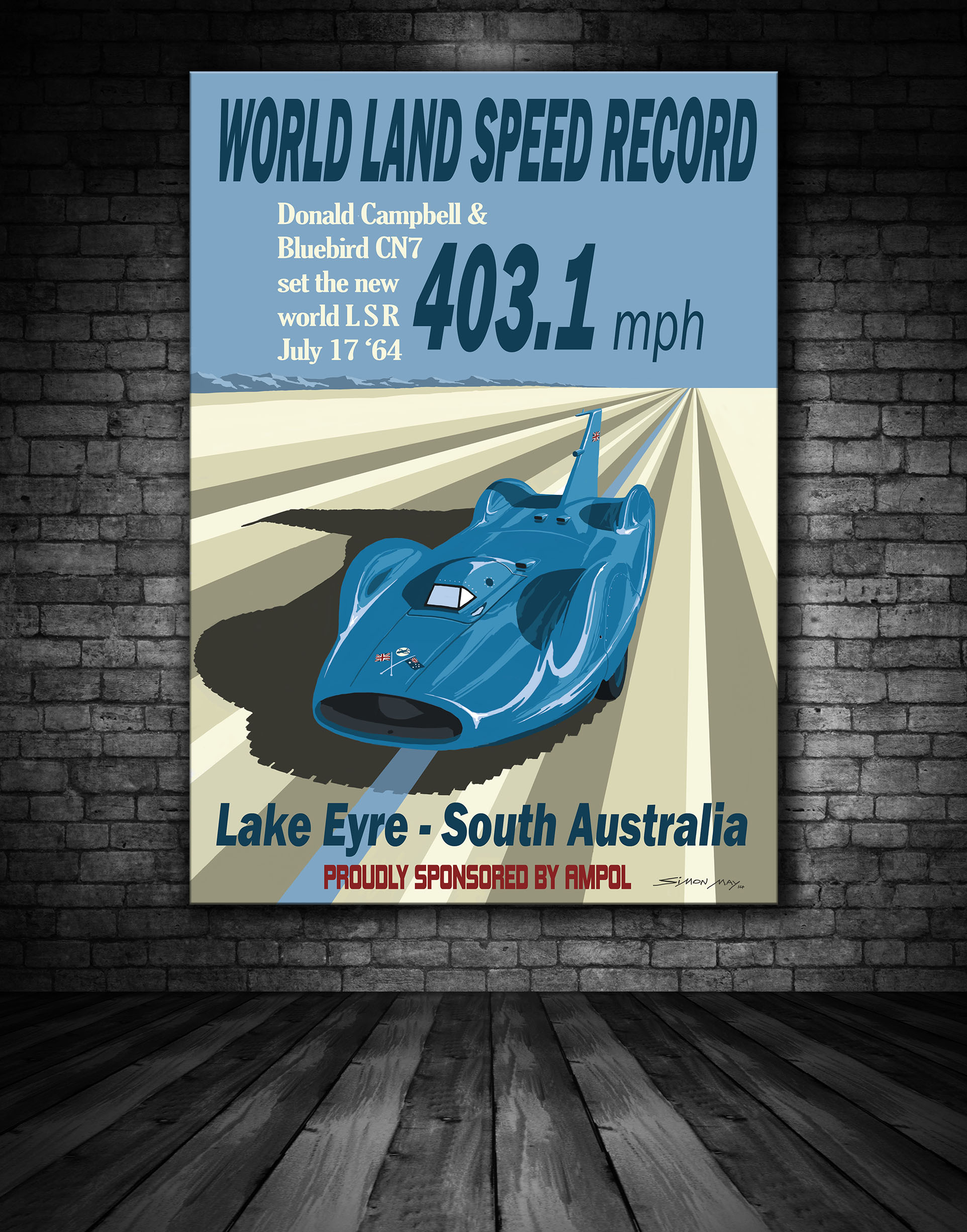 Bluebird CN7 LSR 1964 Poster – Exclusively Motorsport