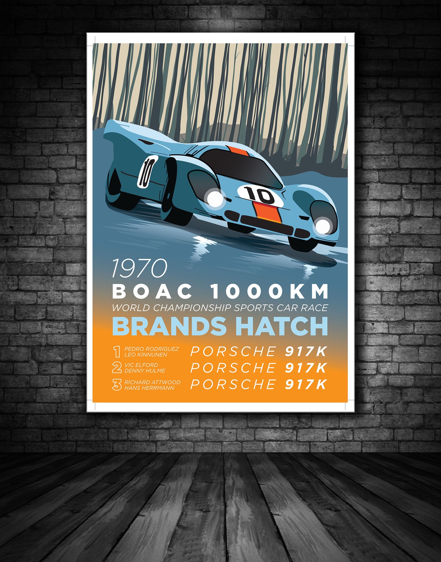 Brands Hatch 1000kms 1970 Poster