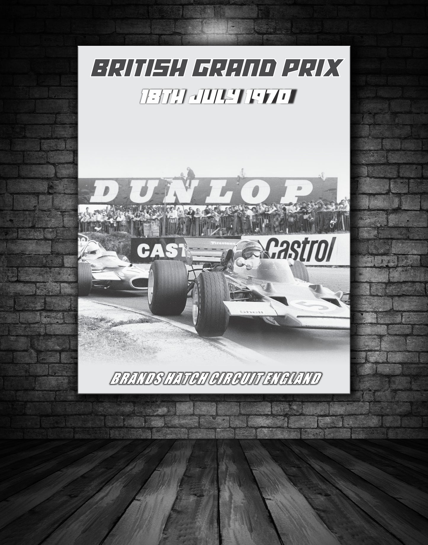 Brands Hatch 1970 British Grand Prix Poster