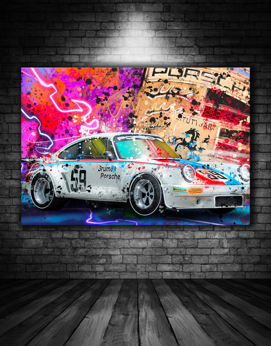 Brumos Porsche 911 Graffiti Painting