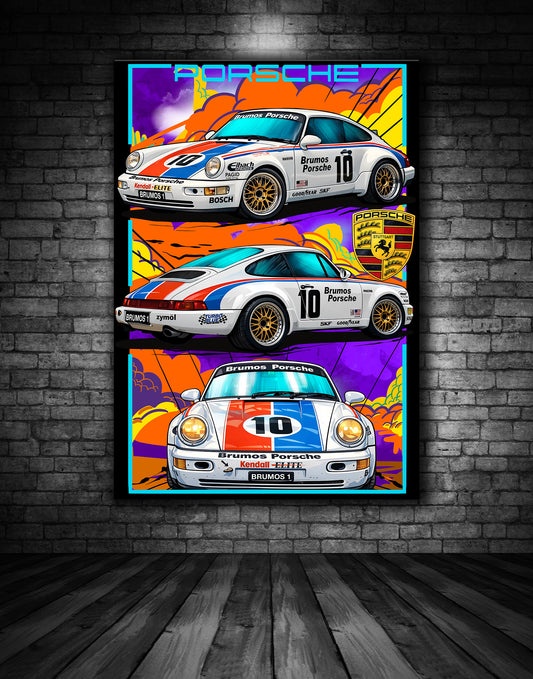 Brumos Porsche 911 RSR Print