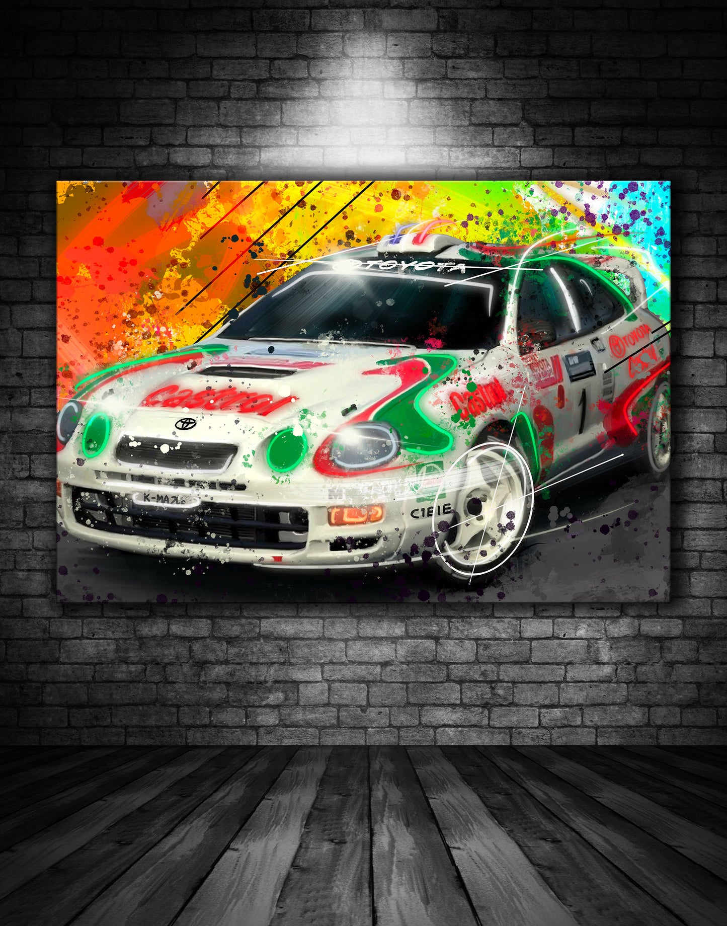 Castrol Toyota Celica WRC Graffiti Painting